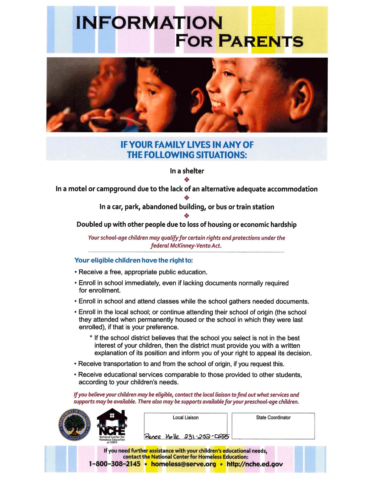 Homelessness Education Information